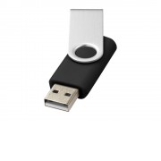 Флеш-карта Rotate USB 2.0 на 2 Гб, черный