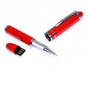 USB-флешка на 16 Гб в виде ручки с мини чипом, красный
