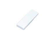 Флешка промо в виде скрепки, 16 Гб, белый