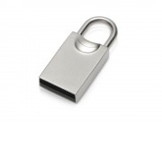 USB-флешка 2.0 на 16 Гб Lock, серебристый