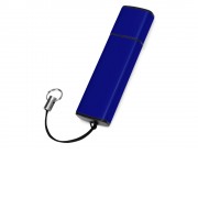 Флеш-карта USB 2.0 16 Gb металлическая с колпачком Borgir, темно-синий
