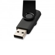 Флеш-карта Rotate Metallic USB 2.0 на 4 Gb, черный