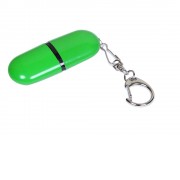 Флешка промо каплевидной формы, 8 Гб, зеленый