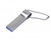 USB 2.0-флешка на 16 Гб с мини чипом, компактный дизайн, боковое отверстие для цепочки