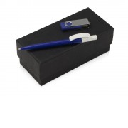 Подарочный набор Uma Memory с ручкой и флешкой, синий