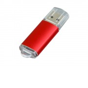 Флешка 3.0 промо прямоугольной формы  c прозрачным колпачком, 32 Гб, красный