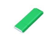 Флешка прямоугольной формы, оригинальный дизайн, двухцветный корпус, 4 Гб, зеленый/белый