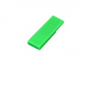 Флешка промо в виде скрепки, 16 Гб, зеленый