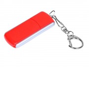 Флешка промо прямоугольной формы, выдвижной механизм, 4 Гб, красный