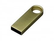 USB 3.0-флешка на 64 Гб с мини чипом и круглым отверстием, золотистый