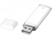Флеш-карта Flat USB 2.0 на 4 Гб, белый