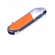 Флешка в виде карабина, 64 Гб, оранжевый/серебристый