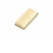 Флешка прямоугольной формы с расклданым корпусом, дерево, 64 Гб, натуральный