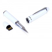 USB-флешка на 64 ГБ в виде ручки с мини чипом, белый