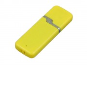 Флешка промо прямоугольной формы c оригинальным колпачком, 8 Гб, желтый