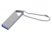 USB 2.0-флешка на 4 Гб с мини чипом, компактный дизайн, отверстие треугольной формы для цепочки