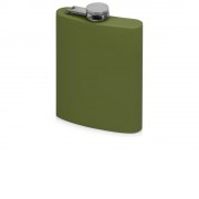 Фляжка 240 мл Remarque soft touch, 201 сталь, зеленый милитари (Р)