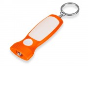 Брелок-фонарик Каяма, оранжевый/белый