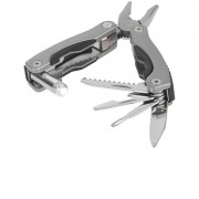 Мультитул Amass со светодиодным фонариком - Серебряный