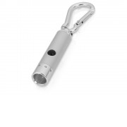 Брелок-фонарик Карабин, серебристый