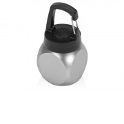 Фонарик Карго с карабином, серебристый