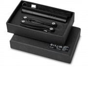 Подарочный набор Scout с многофункциональным ножом и фонариком, черный