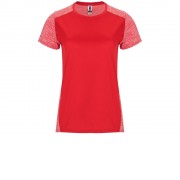 Спортивная футболка Zolder женская, красный/меланжевый красный