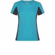 Футболка Shanghai женская, бирюзовый/графитовый