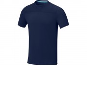 Borax Мужская футболка с короткими рукавами из переработанного полиэстера, сертифицированного согласно GRS - Темно - синий