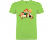 Футболка Карлсон детская, зеленое яблоко