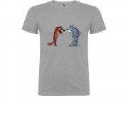 Футболка Жил-был Пес мужская, серый меланж