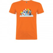 Футболка Бременские музыканты мужская, оранжевый