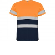 Футболка Delta мужская, нэйви/неоновый оранжевый