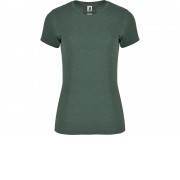 Футболка Fox женская, меланжевый бутылочно-зеленый