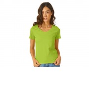 Футболка Heavy Super Club женская с V-образным вырезом, зеленое яблоко