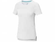 Borax Женская футболка с короткими рукавами из переработанного полиэстера согласно стандарту GRS с отличным кроем - Белый