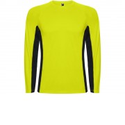 Футболка Shanghai  мужская с длинным рукавом, неоновый желтый/черный