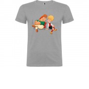 Футболка Карлсон детская, серый меланж