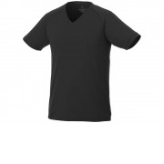 Модная мужская футболка Amery с коротким рукавом и V-образным вырезом, черный