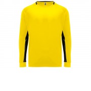 Футболка Porto  мужская с длинным рукавом, желтый/черный