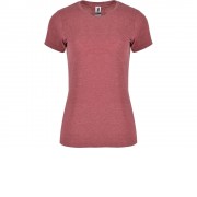 Футболка Fox женская, гранатовый меланж
