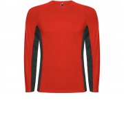 Футболка Shanghai  мужская с длинным рукавом, красный/графитовый