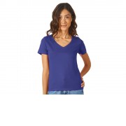 Футболка Heavy Super Club женская с V-образным вырезом, кл. синий