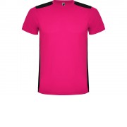 Спортивная футболка Detroit детская, яркая фуксия/черный