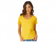 Футболка Heavy Super Club женская с V-образным вырезом, золотисто-желтый