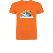 Футболка Бременские музыканты детская, оранжевый
