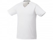 Модная мужская футболка Amery с коротким рукавом и V-образным вырезом, белый