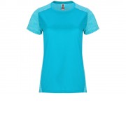 Спортивная футболка Zolder женская, бирюзовый/меланжевый бирюзовый