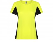 Футболка Shanghai женская, неоновый желтый/черный