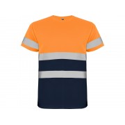 Футболка Delta мужская, нэйви/неоновый оранжевый